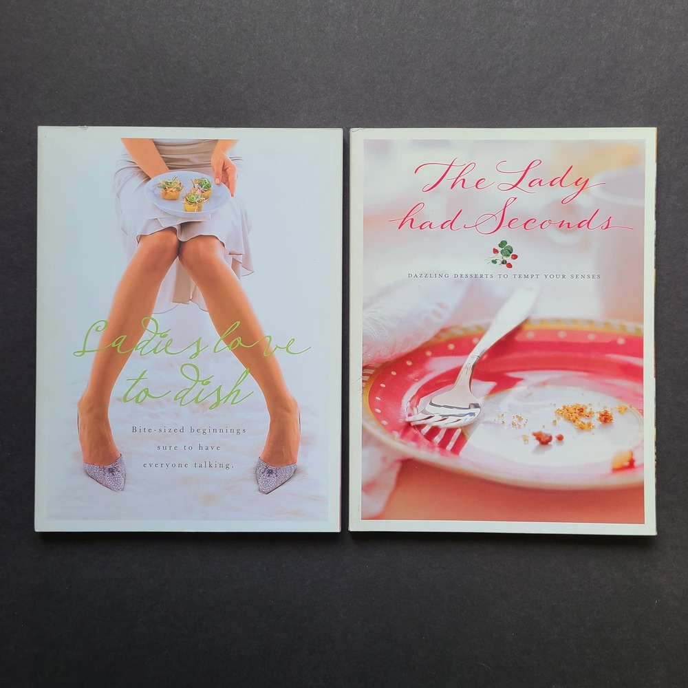 2 Cookbooks Philip Morris Ladies Love to Dish Lady Had Seconds Appetizer